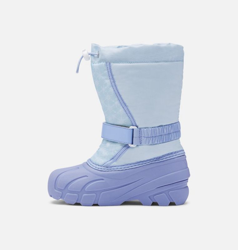 Kids Snow Boots Blue - Sorel Disney X Youth Flurry™ Frozen 2 –Elsa Edition - 851-ZQVERX